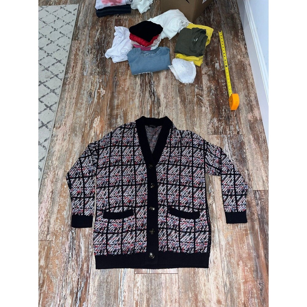 Women’s Ann Taylor Button Down Chunky Knot Sweater Size Medium